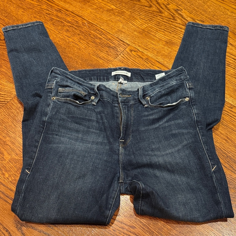 Good American Dark Indigo Skinny Jeans